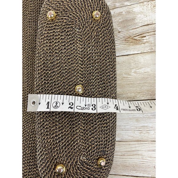 Eric Javits New York Braided Straw Patent Leather Trim Bucket Purse Handbag Bag - Picture 12 of 14